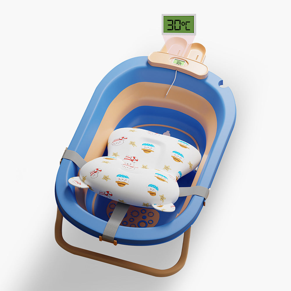 Cuppy Foldable Baby Bath Tub with Thermometer