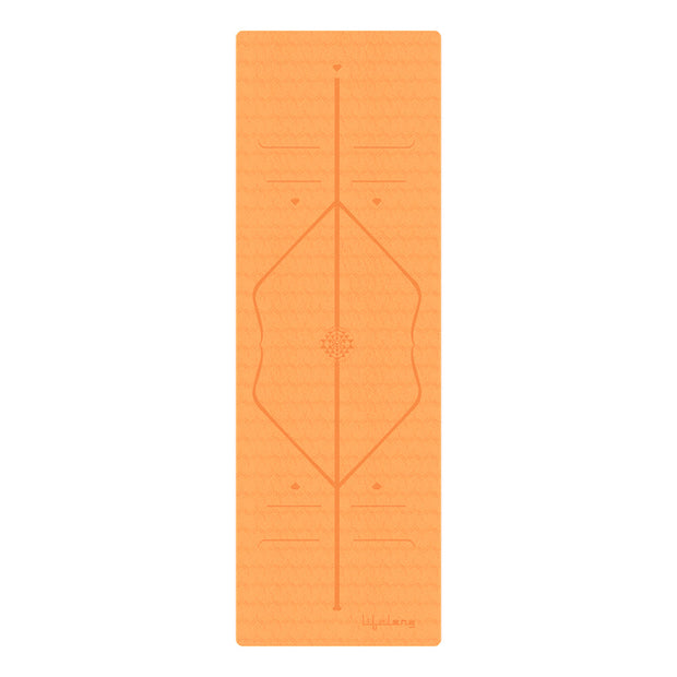 Lifelong TPE Material Yoga Design Mat with bag for Women & Men|6mm