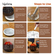 Lifelong Bonfire Home Humidifier & Essential Oil Diffuser | 300ml Tank Capacity |Ultrasonic Aromatherapy for Home, Office & Bedroom with Soothing Light for Relaxation| Essential Oil Fragrance Diffuser