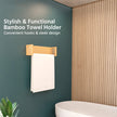 Towel Holder for Bathroom | Durable & Stylish Bamboo Rattan Bathroom Towel Rack & Hanger | Solid & Multipurpose Stand