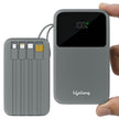Lifelong Electronics 20000mAh 22.5W Fast Charging Power Bank | 3 Inputs (1 Built-in USB A Cable + 1 C + 1 Lightning Port) & 6 Outputs (3 Built-in Cables + 1 C + 2 A Port) | Small Pocket Size Powerbank