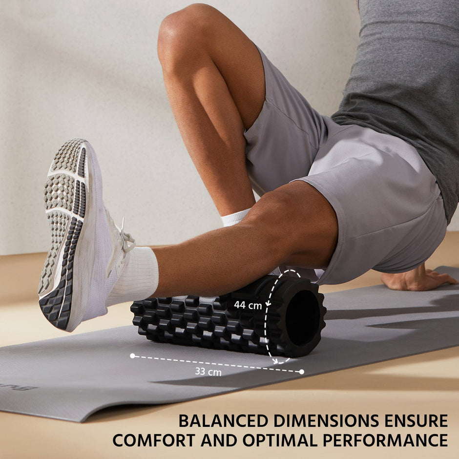 Lifelong LLFRC03 Massage Kit: Foam Roller and Massage stick(Black)
