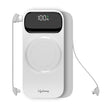 Lifelong ChargeMate 10000 mAh 22.5 W Wireless with MagSafe Slim Pocket Size Power Bank (White, Lithium Polymer, Fast Charging, Quick Charge 3.0 for Earbuds, Mobile, Smartwatch, Speaker, Tablet)