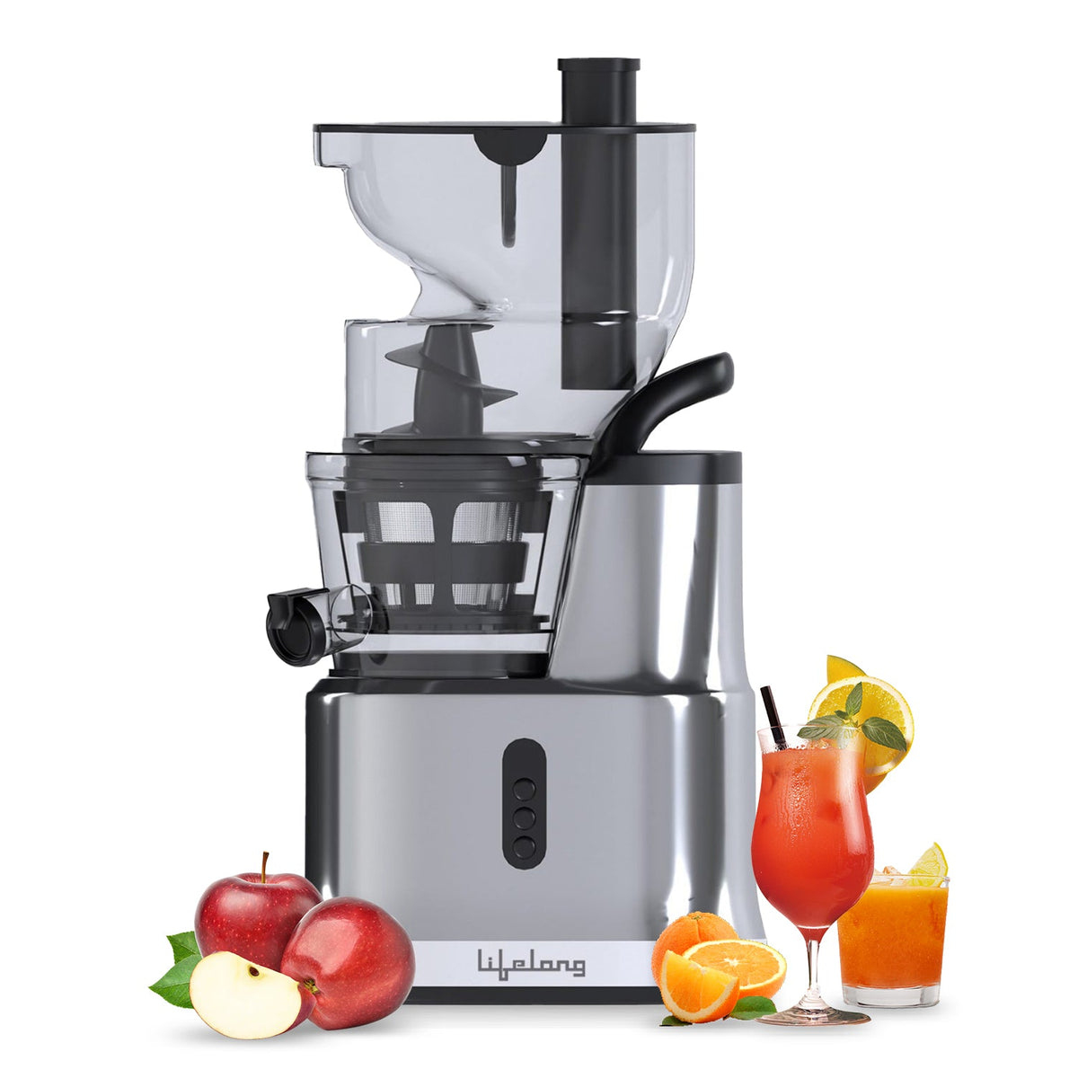 200W Slow Juicer with Pulp Control