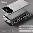 Lifelong ChargeMate 10000 mAh 22.5 W Wireless with MagSafe Slim Pocket Size Power Bank (White, Lithium Polymer, Fast Charging, Quick Charge 3.0 for Earbuds, Mobile, Smartwatch, Speaker, Tablet)