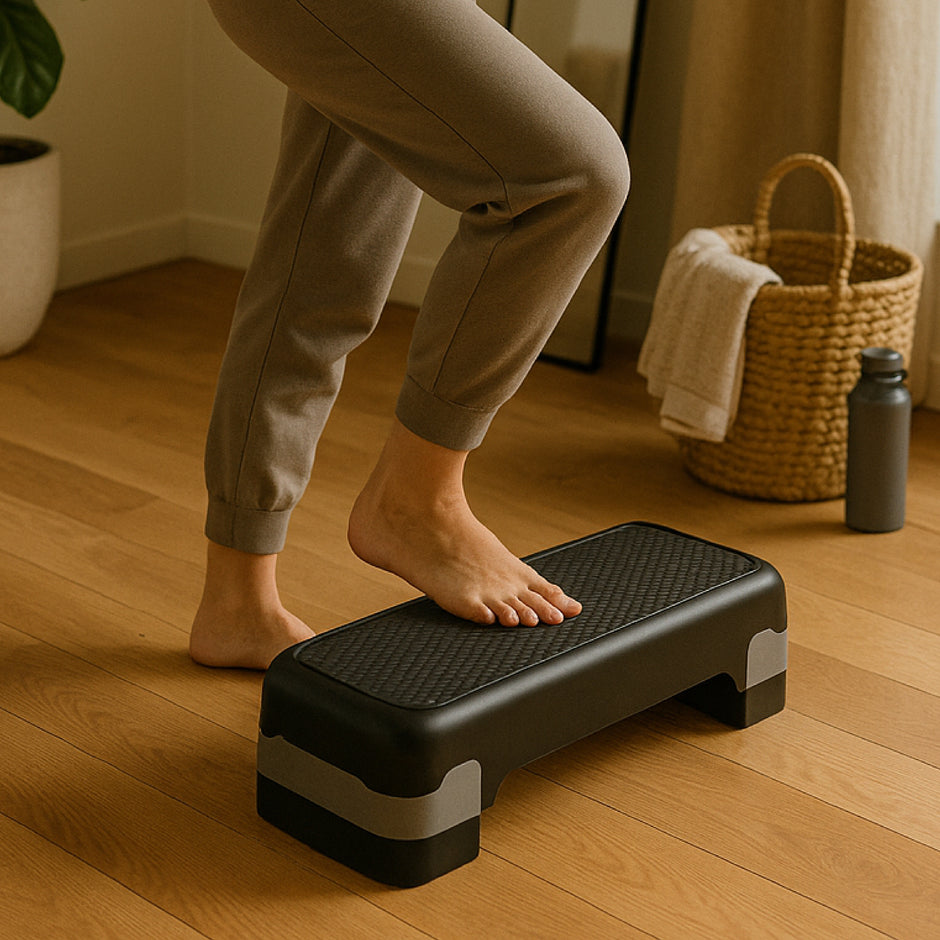Lifelong Polypropylene Exercise Fitness Stepper for Exercise, 200kg (Black & Grey)