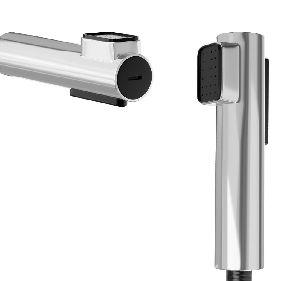 Lifelong Dual Flow Jet Spray SS-304 High Pressure Bidet with Hose & Hook for English Toilet