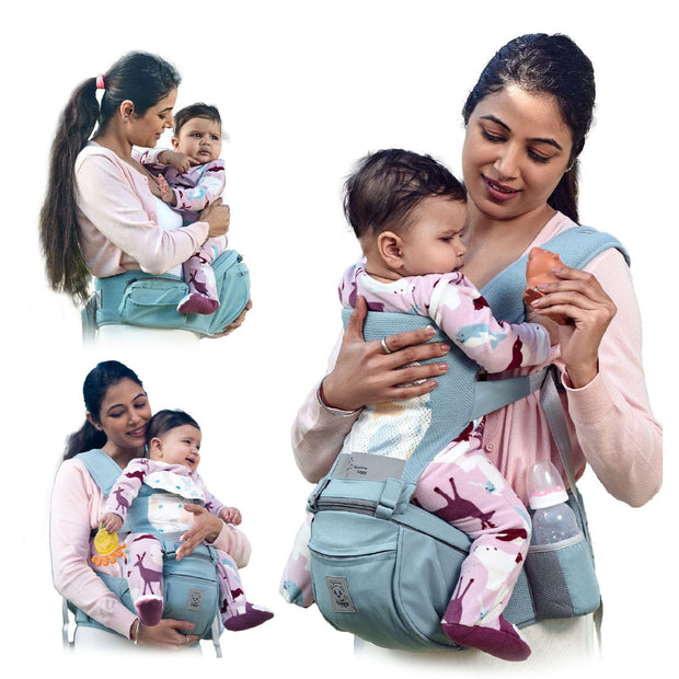 Lifelong Cuppy Baby Comfortable Hipseat Backpack Carrier - Green