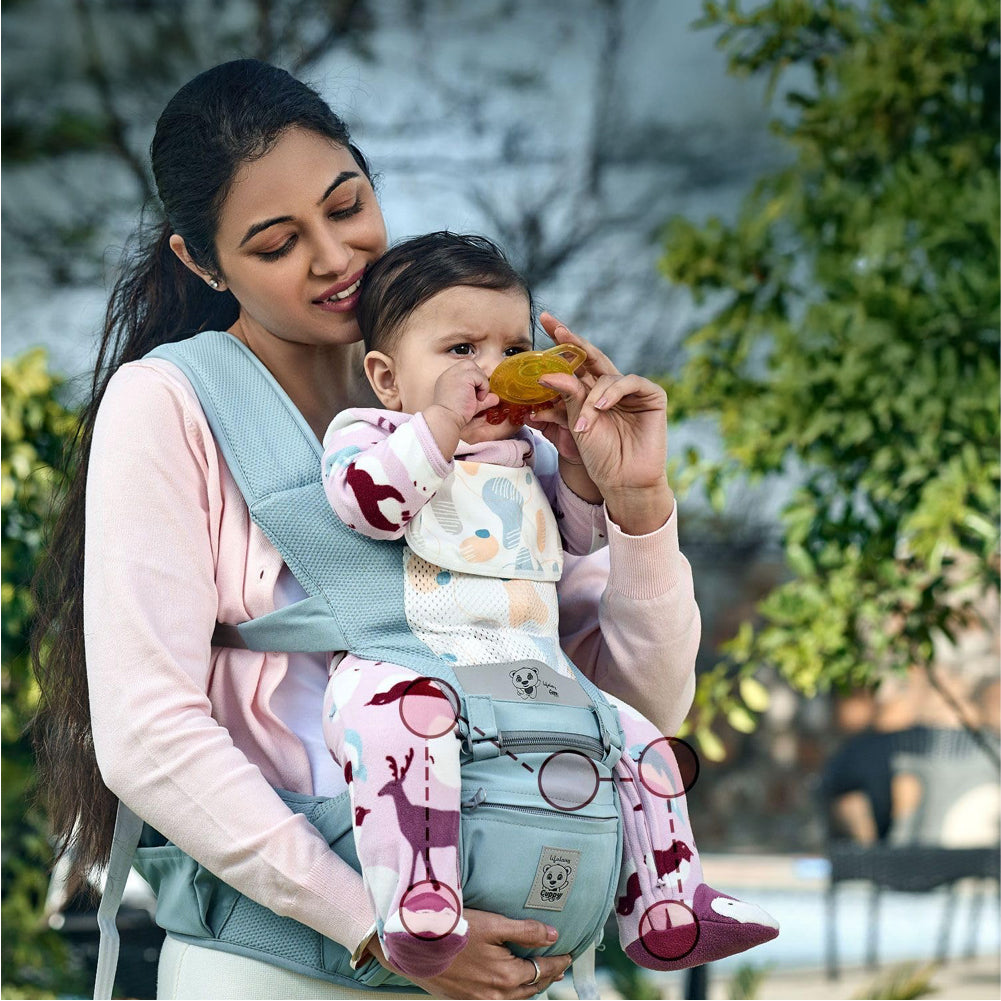 Lifelong Cuppy Baby Comfortable Hipseat Backpack Carrier - Green