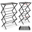 Lifelong Foldable Clothes Drying Stand | Vertical Metal Laundry Rack for Indoor & Balcony Use