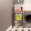 Lifelong Foldable Clothes Drying Stand | Vertical Metal Laundry Rack for Indoor & Balcony Use