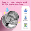 Lifelong SS304 Stainless Steel Baby Feeding Bottle 150ML with Silicone Sleeve – Anti-Colic, BPA Free, Leakproof Milk & Water Bottle for Newborns (Blue)