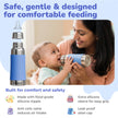 Lifelong Stainless Steel Anti-Colic Feeding Bottle 250ML – BPA Free, Leakproof (Blue)