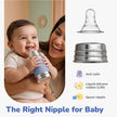 Lifelong Stainless Steel Anti-Colic Feeding Bottle 250ML – BPA Free, Leakproof (Blue)