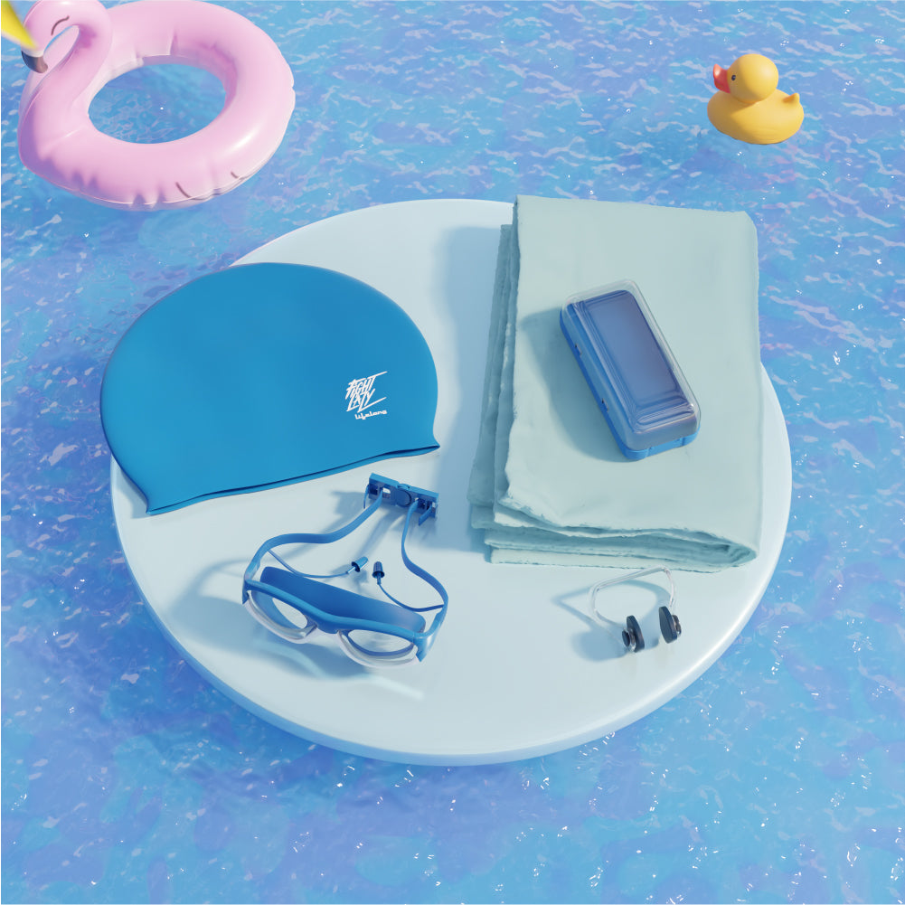 Kids Swimming Combo Kit with Microfibre Towel