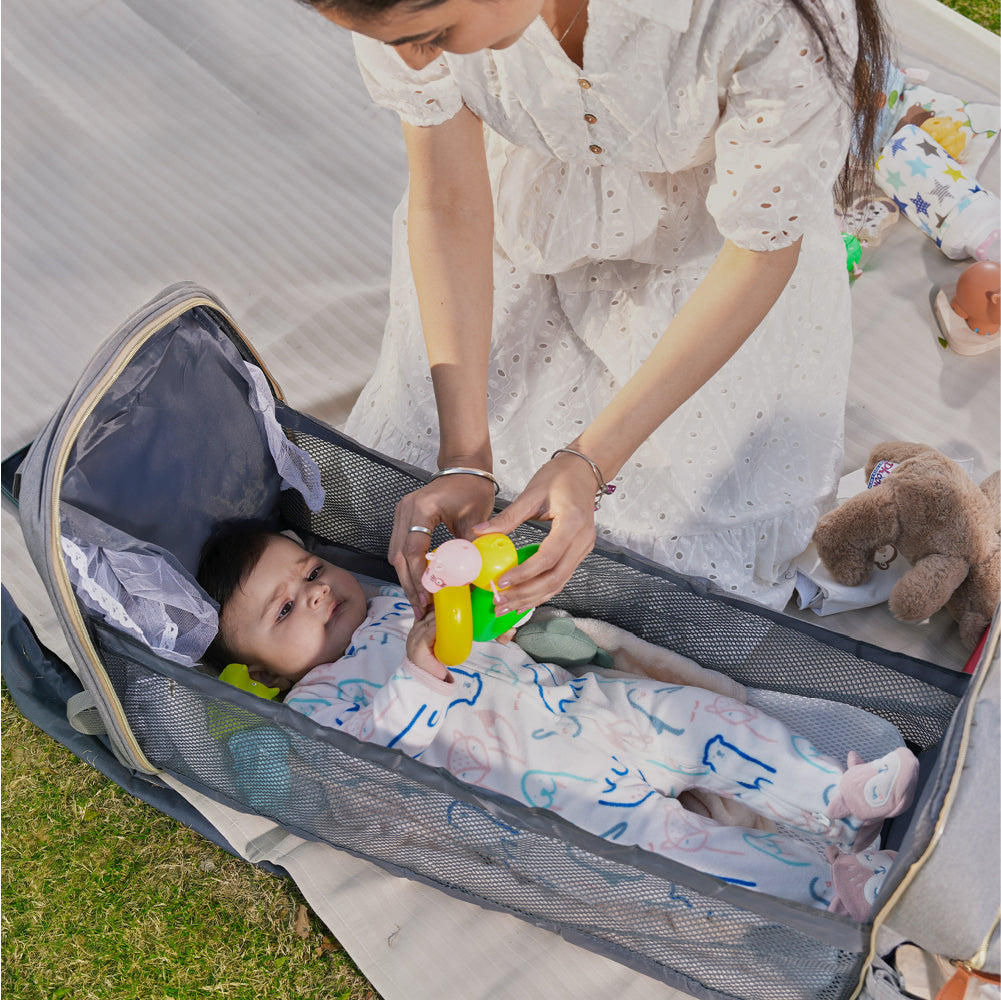 Cuppy 7-in-1 Diaper Bag Backpack with Changing Station