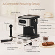 Lifelong 1350 W Digital Espresso Coffee Maker & Cold Brew Coffee Machine