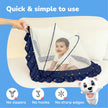 Lifelong Cuppy Foldable Baby Mosquito Net – Bottomless Umbrella Net with Soft Breathable Mesh for Kids 0-2 Years, 90x60x45cm (Blue)