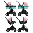 Lifelong Cuppy 5 in 1 Travel System, Stroller, Bassinet, Carry on Bassinet, Car Seat and Carry Cot