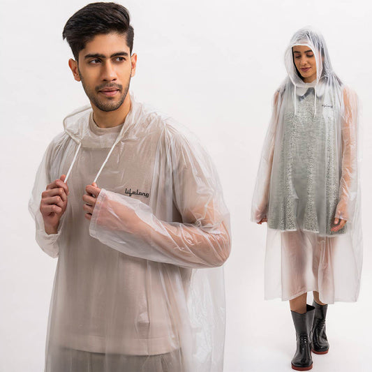 Lifelong Unisex Waterproof Raincoat – Hooded, Full Sleeves, Outdoor Travel