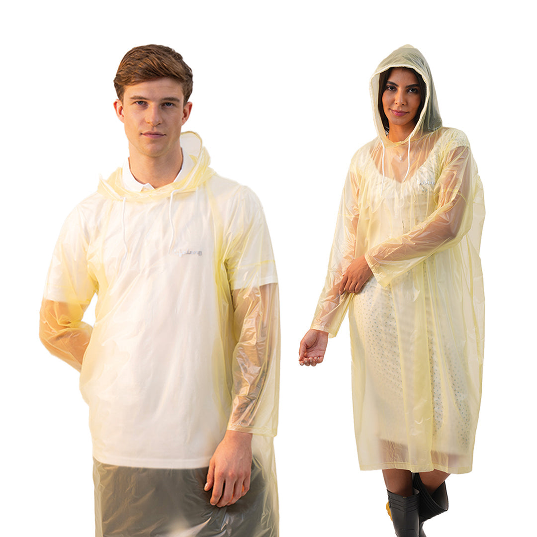 Lifelong Unisex Waterproof Raincoat – Hooded Full Sleeve Outdoor Poncho (1Pc)