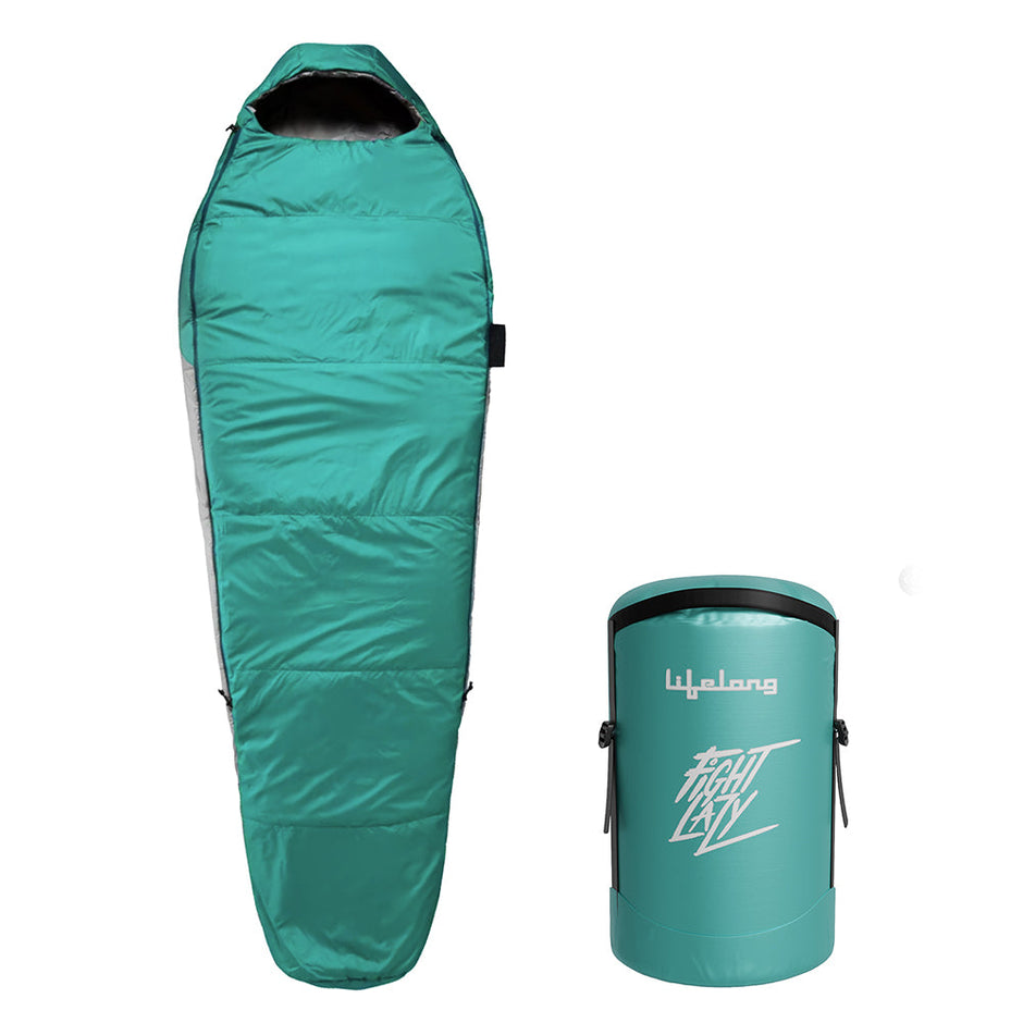 Lifelong +10Ã‚Â°C, Lab tested Mummy Shape Sleeping Bag Adult for Camping, Hiking, Indoor & Outdoor, Warm Sleeping Bag