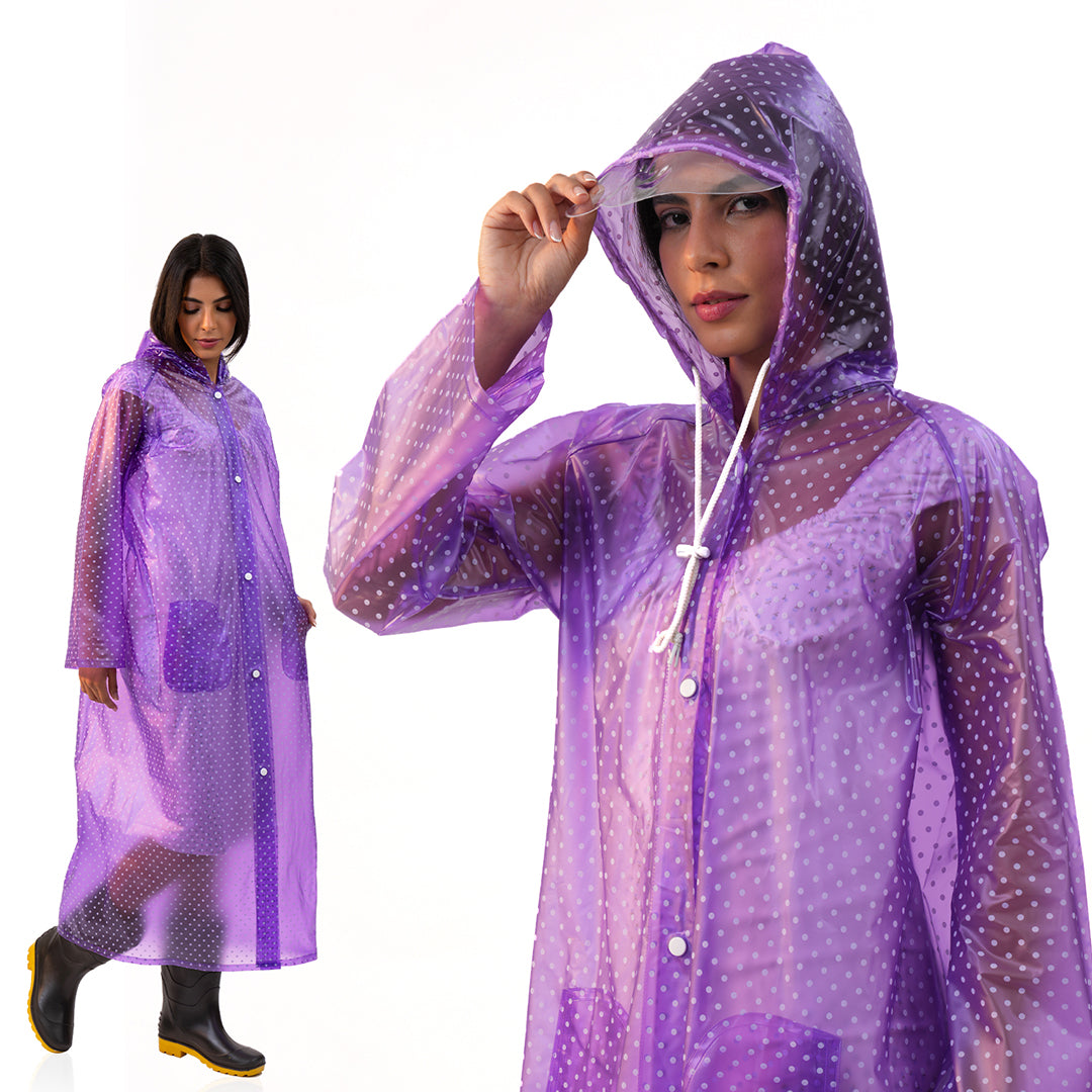 Polka Dot Waterproof Raincoat