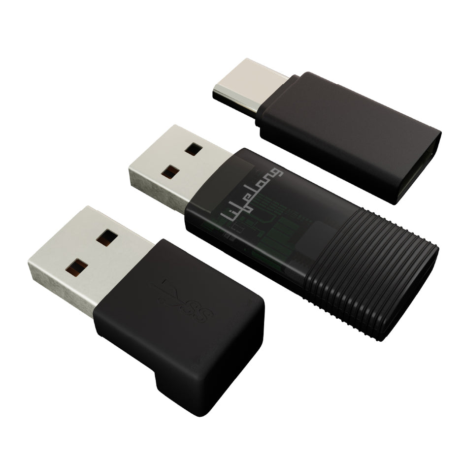 2-in-1 Wireless Android Auto & Wireless CarPlay Adapter for Car | for Android & iPhone/iOS | Converts Wired to Wireless | USB C/A | No App Needed | Stick Cast - Bluetooth & Wi-Fi