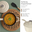 Lifelong Enamel Cast Iron Saucepan with Lid (1.9L, 20cm) | Oven, Gas & InductionŚ Compatible | Slow Cooking, Even Heat Distribution, Non-Toxic, Durable, Naturally Nonstick, No Stains or Scratch(Ivory)