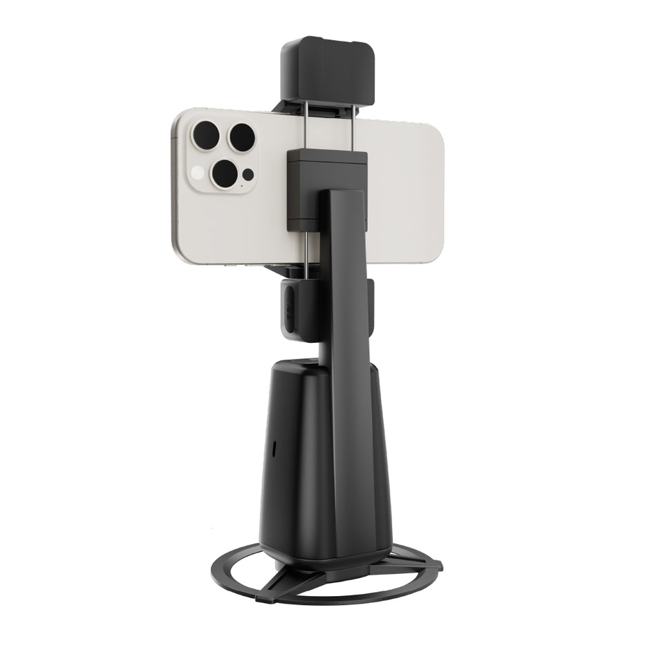 AI Auto Face Tracking Tripod | 360Ã‚Â° Rotation Mobile Stand for Video Recording | Rechargeable Phone Holder Camera Stand for Shooting