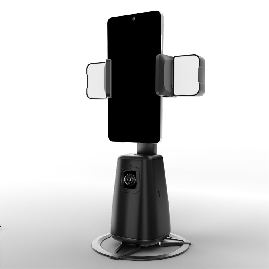 AI Auto Face Tracking Tripod | 360Ã‚Â° Rotation Mobile Stand for Video Recording | Rechargeable Phone Holder Camera Stand for Shooting