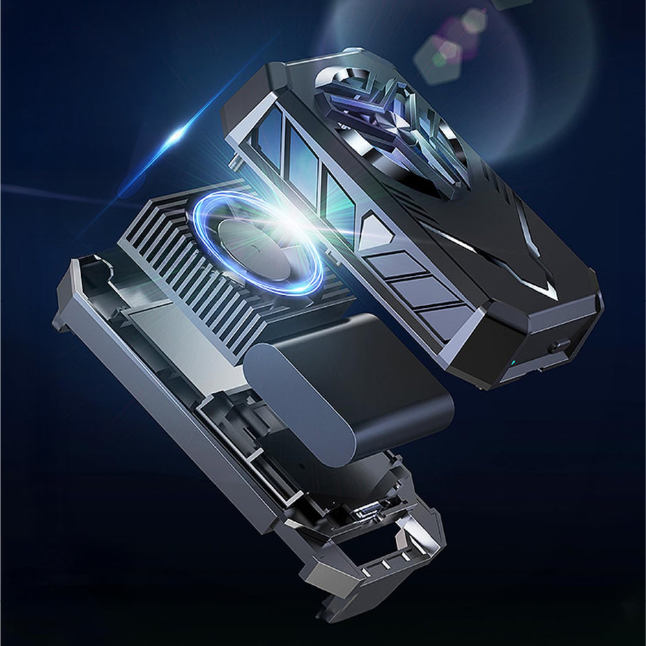 Rechargeable Phone Cooler for Gaming | Powerful Semiconductor Technology | Durable Battery | Additional Clip For iPhone & Android | Instant Cooling Fan for Mobile | Wireless | RGB Light