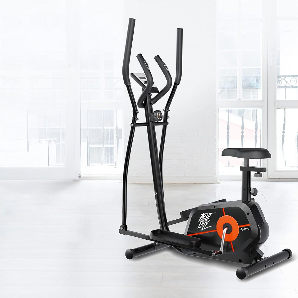 Lifelong Elliptical Cross Trainer Bike with LCD, Seat & Resistance Control