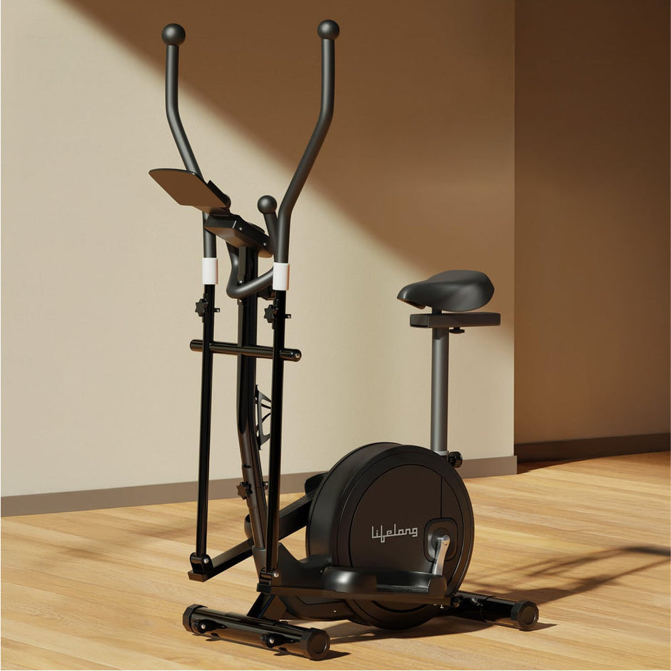 Elliptical Cross Trainer – 6 kg Flywheel, Magnetic Resistance, Touch LED Display & Tablet Holder