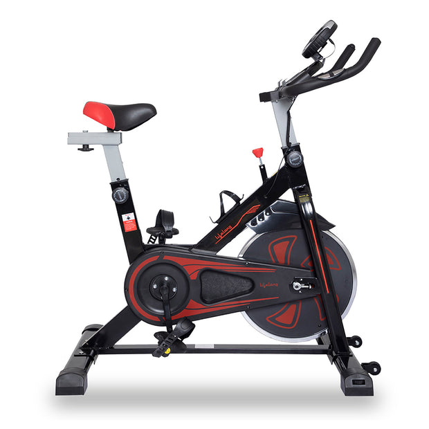 Fit Pro Spin Fitness Bike with 6Kg Flywheel, Adjustable Resistance, LCD Monitor and Heart Rate Sensor