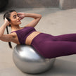 Lifelong LLFAGB55G Gym Ball for Exercise Anti Burst Exercise Ball with Foot Pump for Workout Yoga Ball for Women and Men, Grey