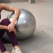 Lifelong LLFAGB65G Gym Ball for Exercise Anti Burst Exercise Ball with Foot Pump for Workout Yoga Ball for Women and Men, Grey