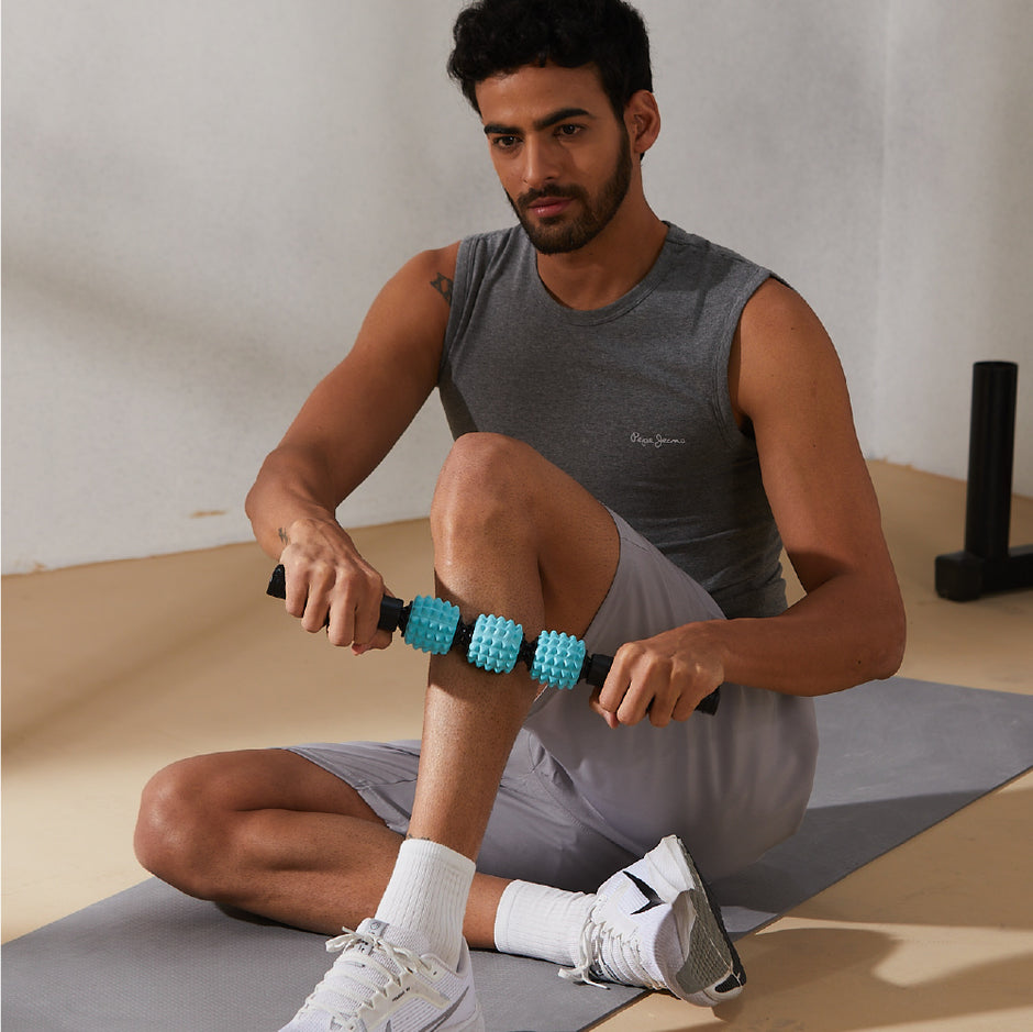 Lifelong Massage Stick - Muscle Roller Massager Stick for Muscle Pain Relief, Tightness, Cramp Recovery-Deep Tissue Massage Roller for Body, Neck, Shoulder, Back, Hand, Waist-Massage Stick for Workout