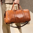 Lifelong Leatherette Duffle Bag for Travel for Men and Women - Tan
