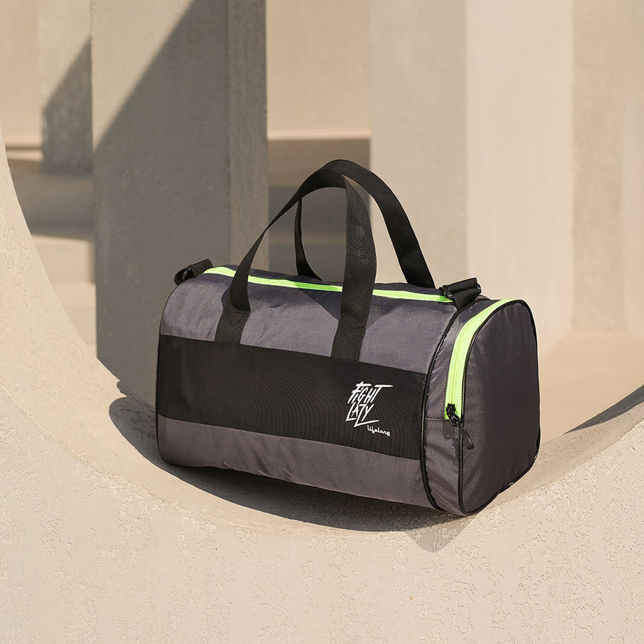 Lifelong Gym Bag/Sports & Travel Bag/Unisex (Grey Black)