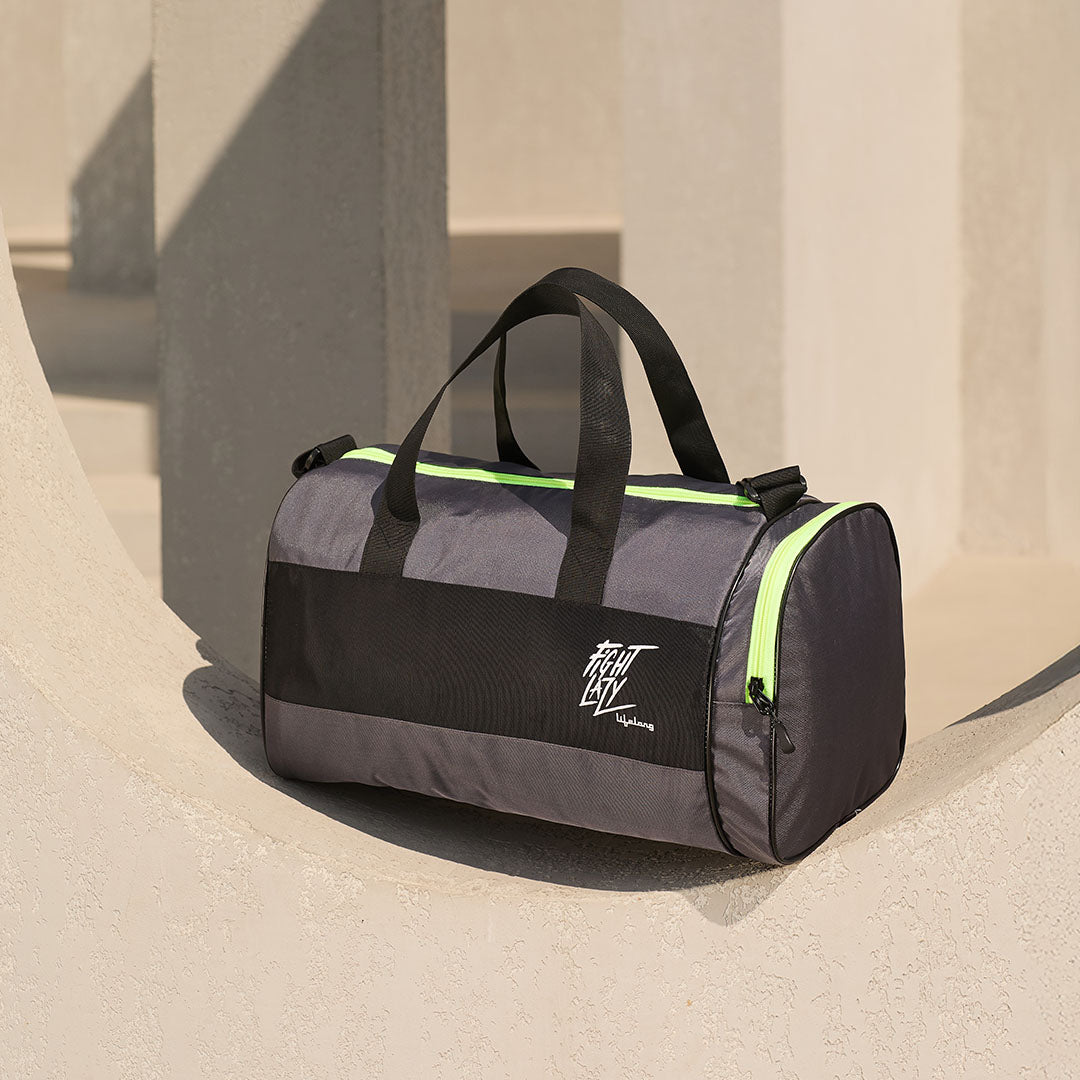 Lifelong Gym Bag/Sports & Travel Bag/Unisex (Grey Black)