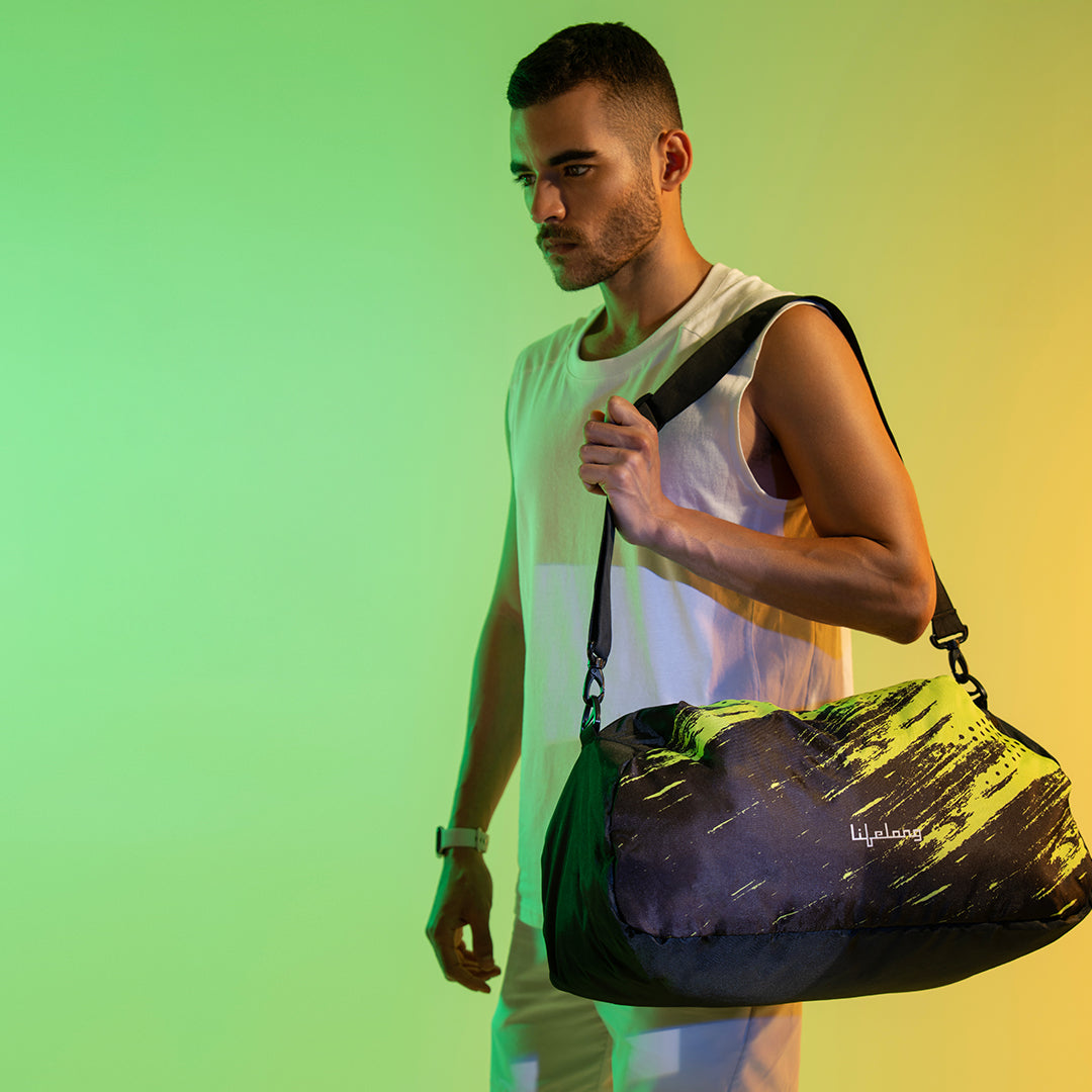 Foldable Gym Duffel Bag with Detachable Strap