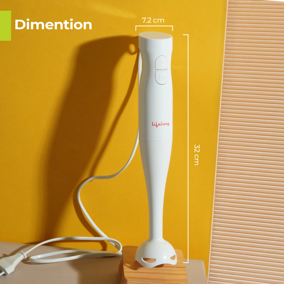Lifelong 300W Electric Hand Blender for Kitchen | Dual Speed Control
