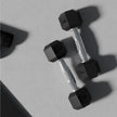 Lifelong 2kg Rubber Dumbbell Set for Home Gym - Pair (Black)