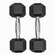 Lifelong Rubber Dumbbells Set for Home Gym (2 x 4kg)