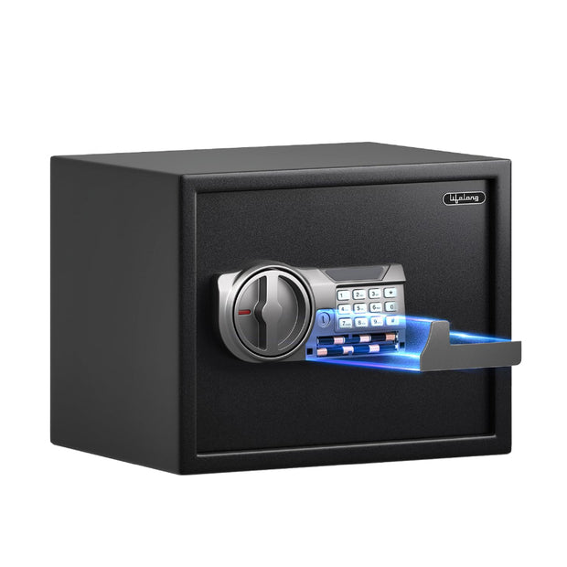 34 L Digital Safety Locker for Home & Jewellery | Sturdy Safe - Passcode Lock, LED Display & Alarm System | Motorized Locking, External Battery Replacement & Safe for Money