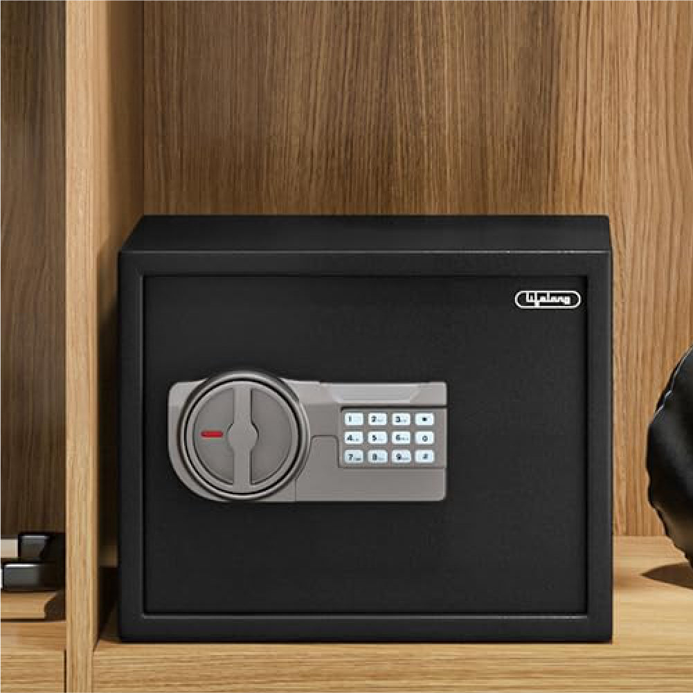 34 L Digital Safety Locker for Home & Jewellery | Sturdy Safe - Passcode Lock, LED Display & Alarm System | Motorized Locking, External Battery Replacement & Safe for Money