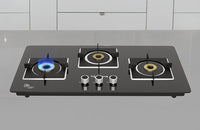 Sigma 3-Burner Glass Top Gas Stove