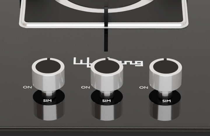 Lifelong LLHT913 Glass Top HobTop 3 Burner Gas Stove ( Black)
