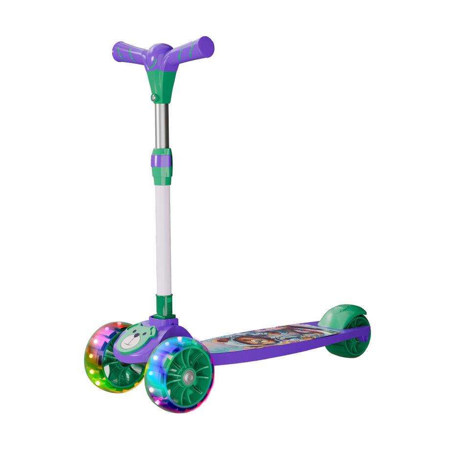 Scooter for Kids 3+ Years - Foldable with LED Wheels & Adjustable Height - Kick Scooter Capacity 50kg- for 3+ Year Old boy & Girl